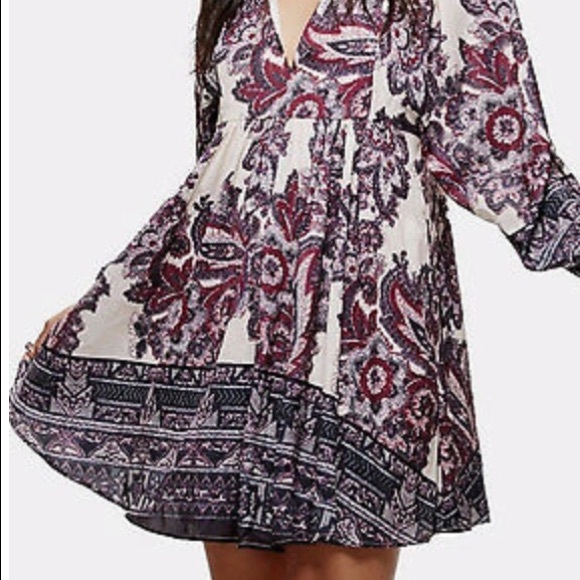 Free People Say You Love Me Long Sleeve Minidress - Picture 2 of 8